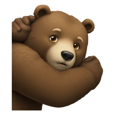 Bear hug sticker