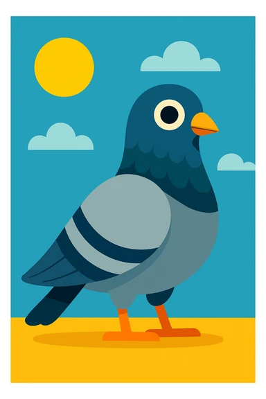 Pigeon sticker