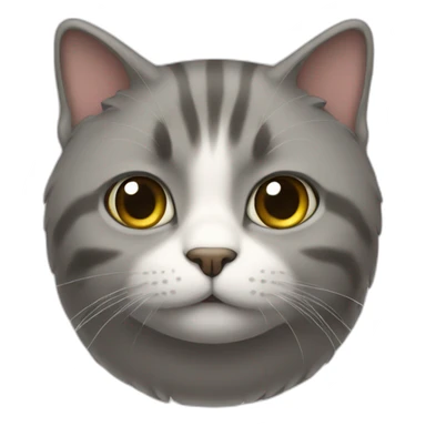 Un chat avec des poids sticker