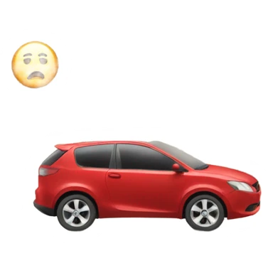 car and rocks on the road hazard sticker