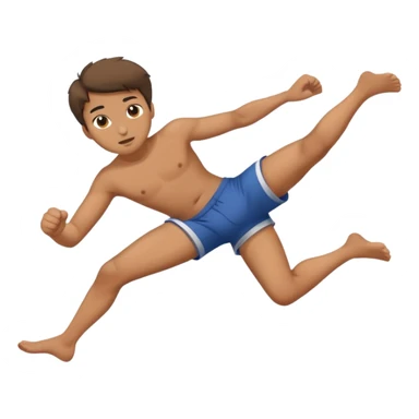 laying down legs kicking  sticker