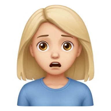 Chica asustada de cuerpo completo  sticker