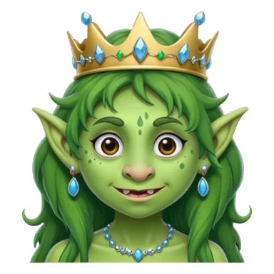 Princess troll ugly sticker
