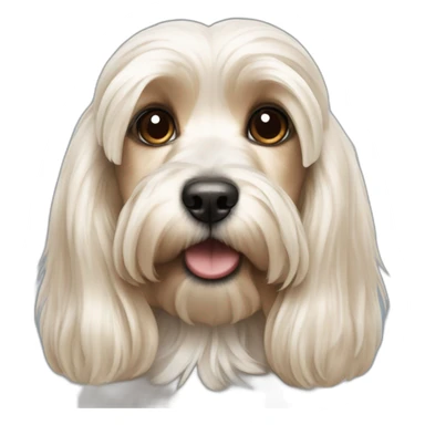 white cocker, yorkshire terrier sticker