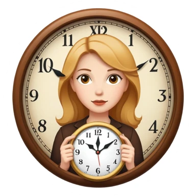 Carmel woman with clock sticker