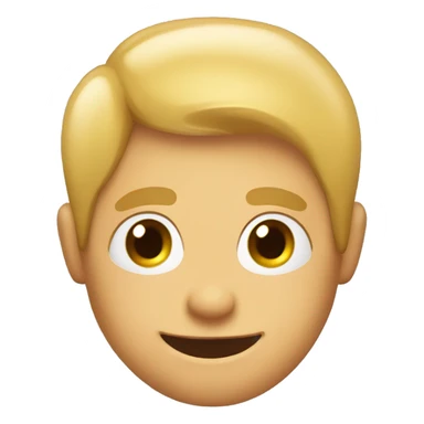 curtains  hair style,  wide apart eyes, two big front teeth, white male,  sticker