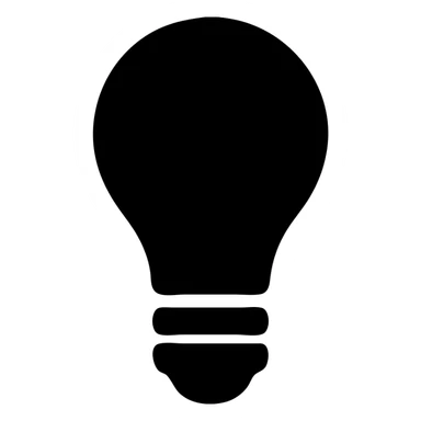 lightbulb icon sticker