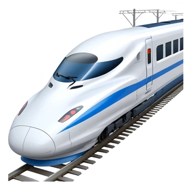 High-Speed Train (Shinkansen) - JR East (Model Year: 2021) (Iconic colour: White with blue) sticker