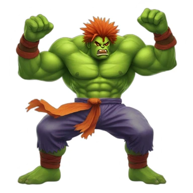 Blanka street fighter sticker
