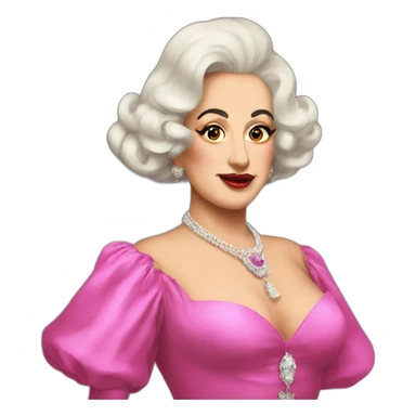 Francisco Franco as drag queen sticker