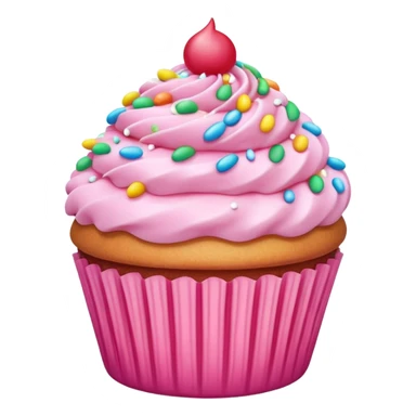 pink cupcake sticker