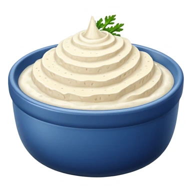 bowl of horseradish, simple, clear sticker