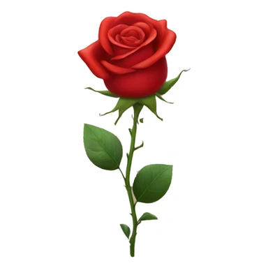 red rose sticker