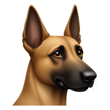 Belgian mallnois dog breed sticker