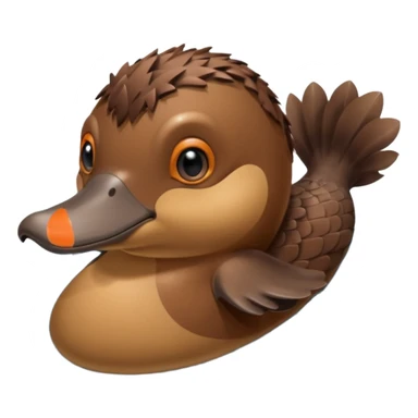 Platypus whit castor tail sticker