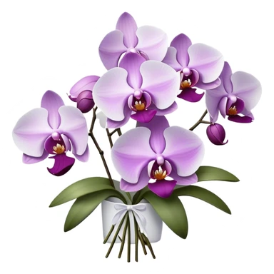 Orchid bouquet sticker