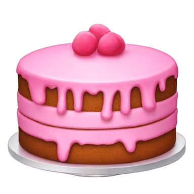 Pink cute cake sticker