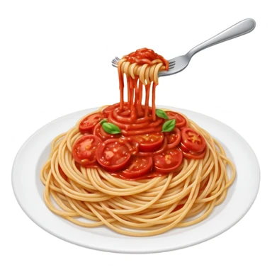 spaghetti all'assasina, sauce mixed into the spaghetti sticker