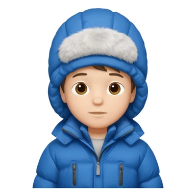 young boy in puffy winter coat











 sticker