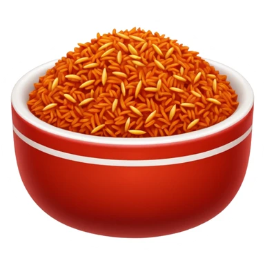 make jollof rice in a bowl sticker