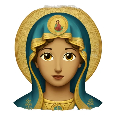 Orthodox Icon Theotokos sticker