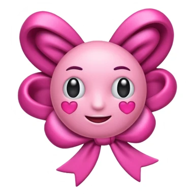 Un emoji con un lazo sticker