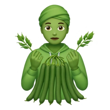 Greenbean person sticker