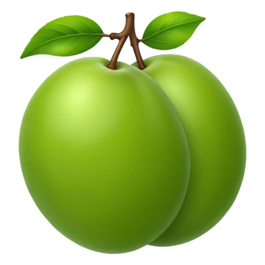 green plum sticker