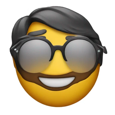 Kiss emoji with sunglasses sticker