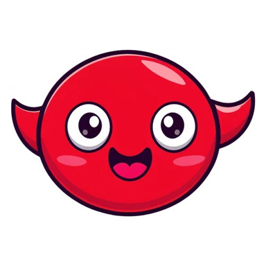 mind-blown face with rubies bursting out sticker