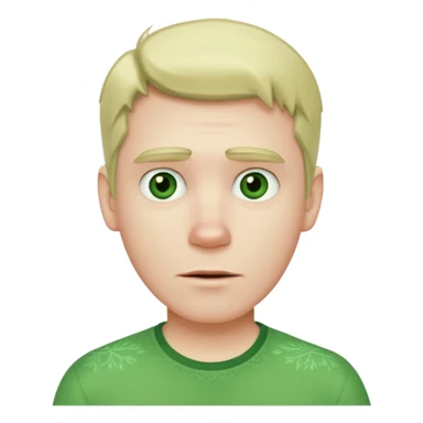 freeze man  with green shirt sticker