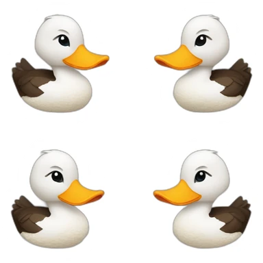 Un canard en croché  sticker