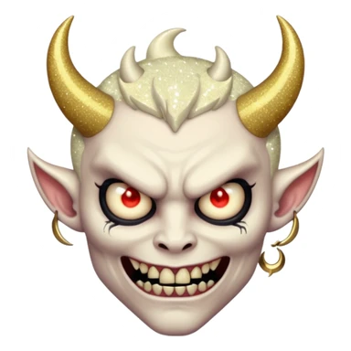 glitter fallen demon evil sticker
