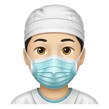medical face mask only sticker