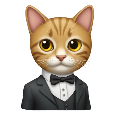 Gato de traje sticker
