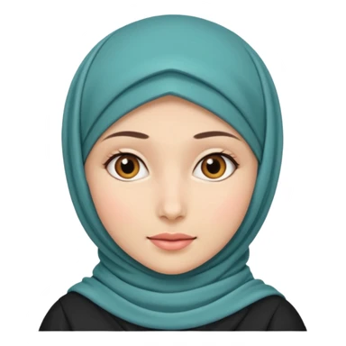 Girl wearing hijab sticker