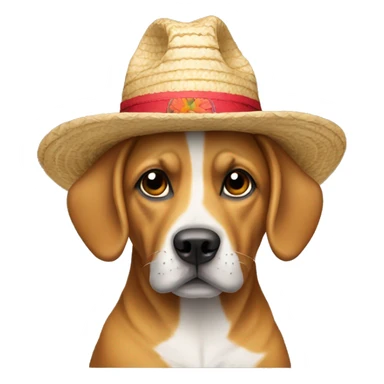Perro con un sombrero  sticker