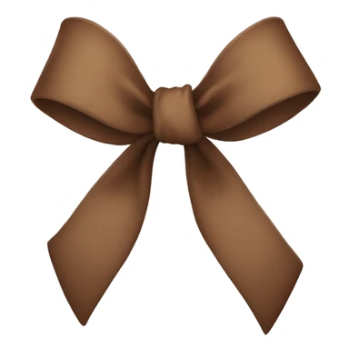 brown bow sticker