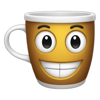 living happy coffee cup sticker