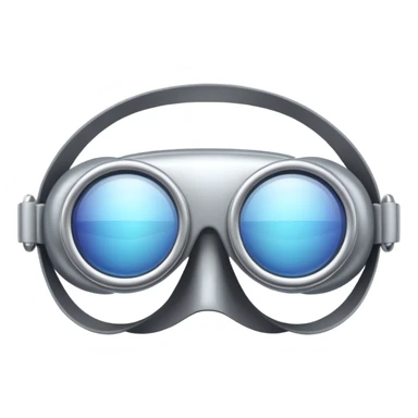 silver simulation goggles sticker