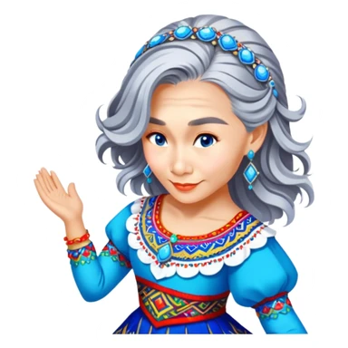 Folkloric Dancer sticker