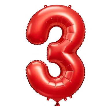 Number 4 birthday balloon  sticker