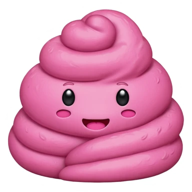 pink poo sticker