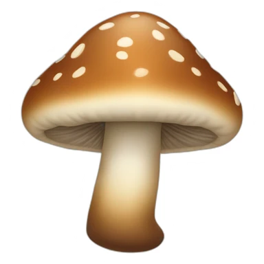 brown mashroom sticker