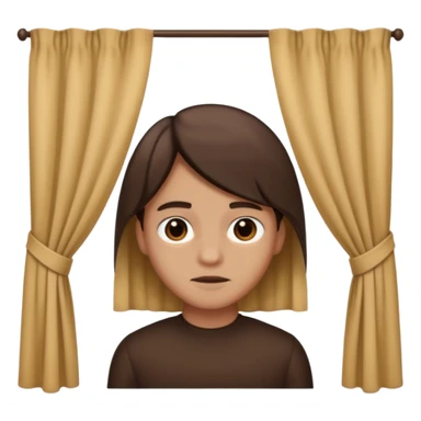 🫃 but with parted middle hair (curtains)  sticker