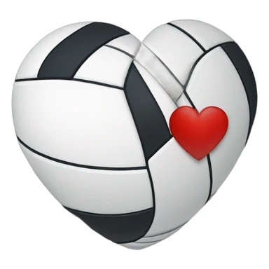 Broken heart and volleyball  sticker