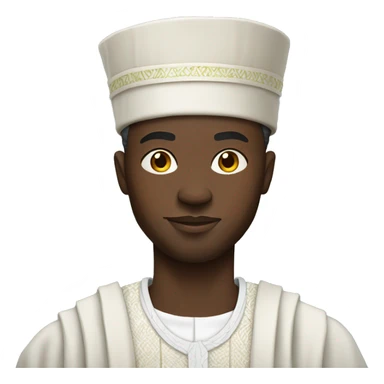 nigerian man wearing nigerian traditional clothing sticker