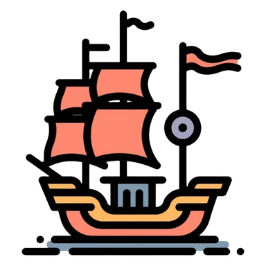 pirate ship sticker