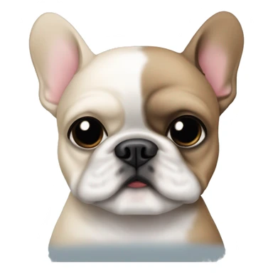 french bulldog and shih tzu hugging  sticker