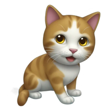 un chat qui surf sticker